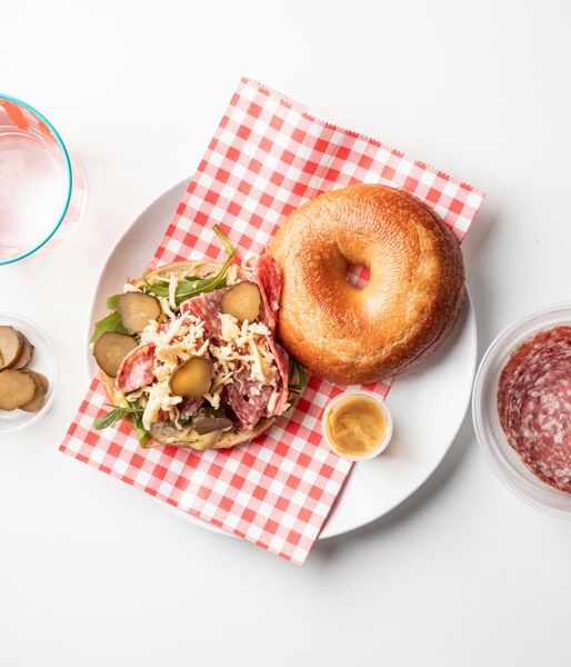 Photo of Cheese & Salami Bagel