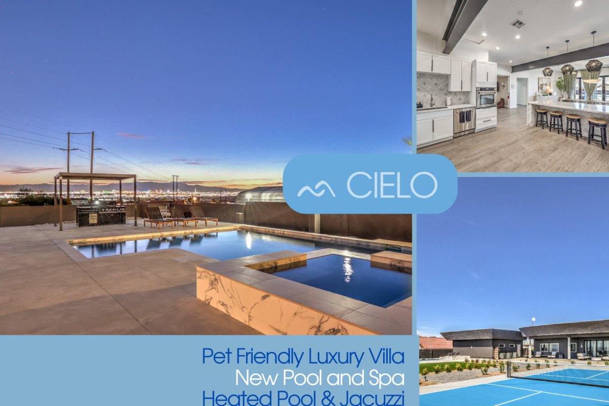 CIELO – Modern Vegas Pool Oasis, Spa, Pickleball