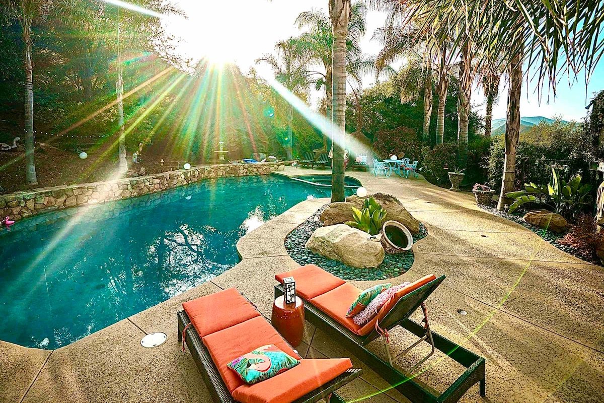 Malibu Retreat Boho Chic House w/Pool, Spa, Nature gallery image 5