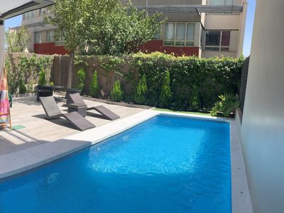 Luxury house with patio, garden and private pool.