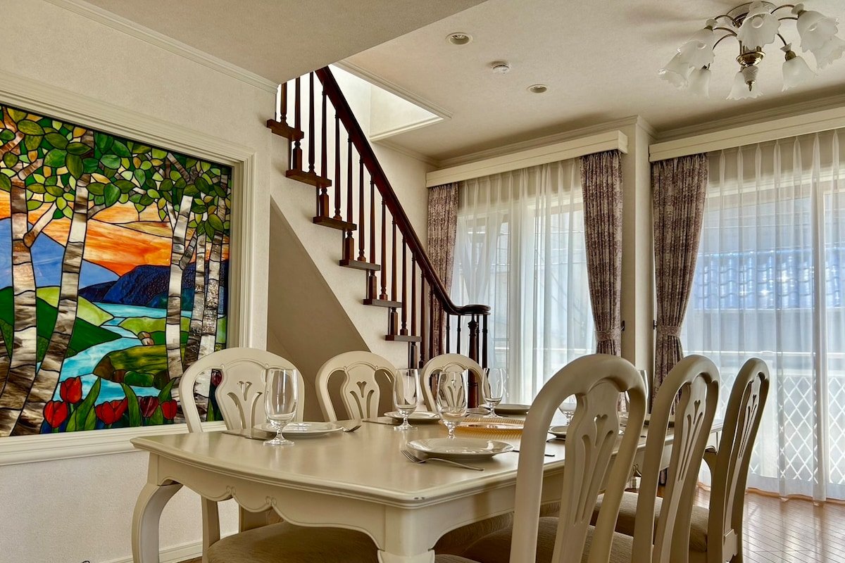 【ロングステイ】JR駒込駅まで徒歩9分／103平米／ステンドグラス／戸建て／3LDK／7beds gallery image 4