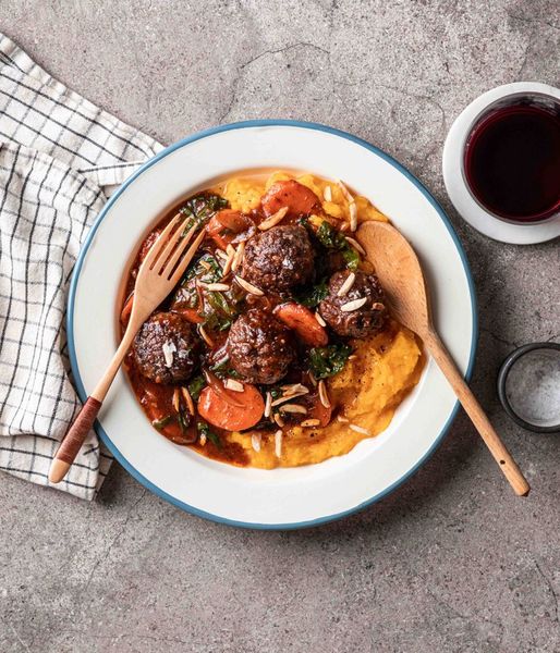 Photo of Wagyu Beef Meatballs & Cheesy Mash