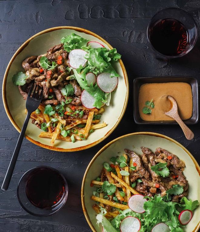 Photo of Beef Strips with Tangy & Spicy Potatoes