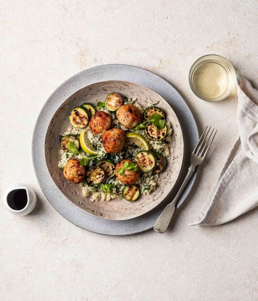 Photo of Ginger-infused Rice & Chicken Meatballs