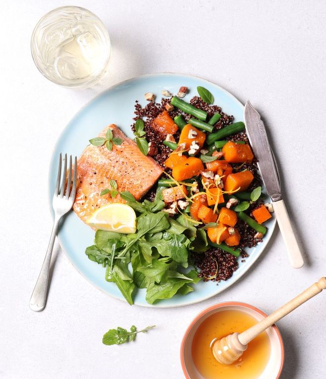 Photo of Trout & Honey-Glazed Butternut