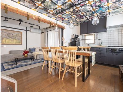 スーパー・最寄駅まで徒歩3分新宿渋谷直通15分|貸切戸建て|寝室3部屋85平米|最大8人宿泊可能|