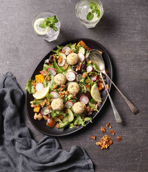 Photo of Crumbed Chevin & Roast Butternut Salad