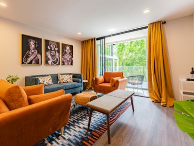 Stylish Parque España,Condesa 2BR w/ Rooftop & Gym