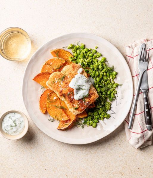 Photo of Crunchy Hake & Pesto Peas