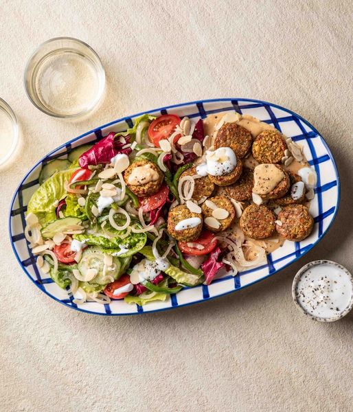 Photo of Crispy Vegetarian Falafels & Hummus