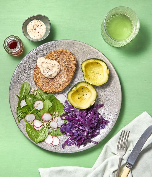 Photo of Crumbed Veg Schnitty & Mustard Mayo