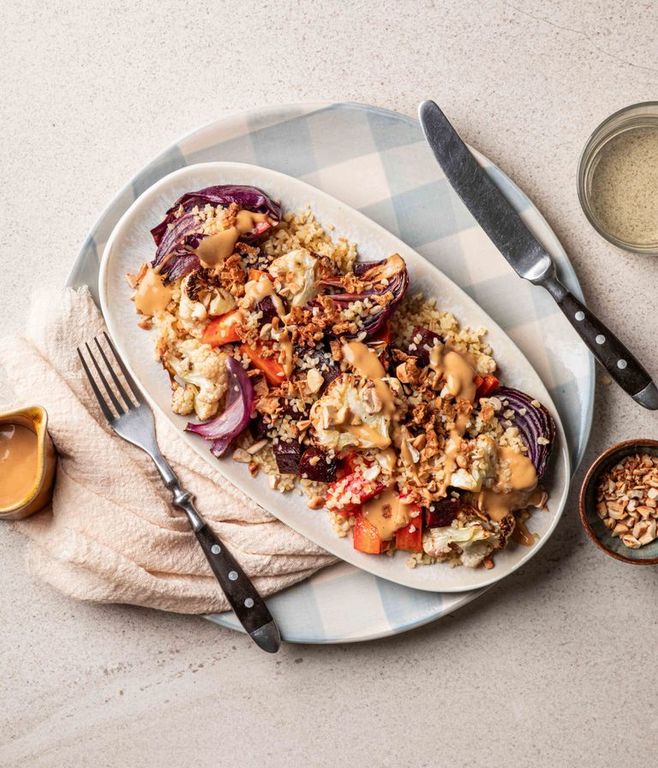Photo of Roasted Vegetables & Miso Mayo