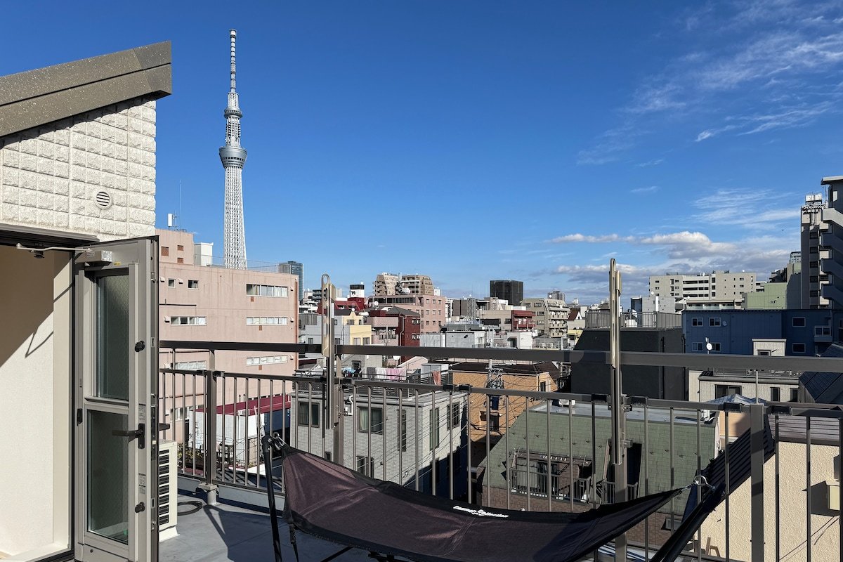 宿栖両国/4LDK/大三室两厅/有室内电梯/天台面向晴空塔景观/3&4层C号/可申请预约免费接送机 gallery image 3