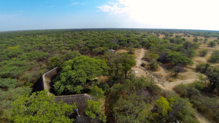 Aerial view of Camelthorn Lodge