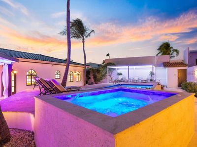 Walk to Palm Beach! 5Bed Hottub w/ Pool | 10people