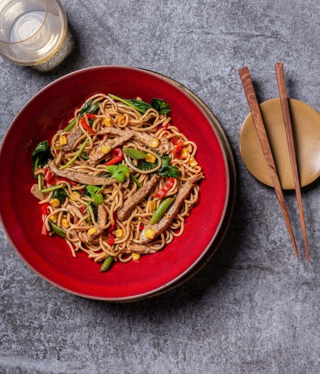 Photo of Singapore-style Stir-fry & Pork