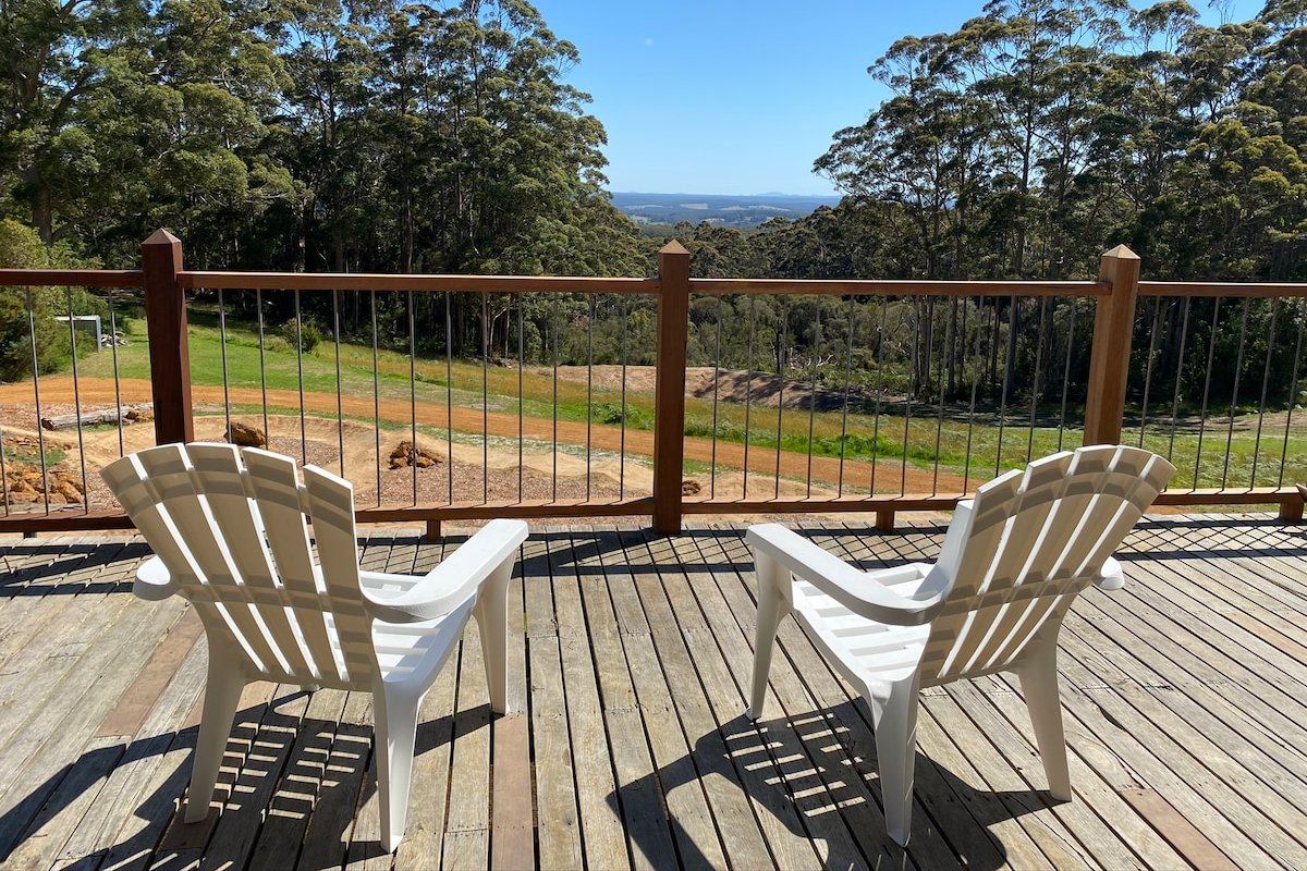 Mountain top forest, bike track, stunning vista gallery image 2