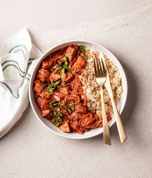 Photo of Cauli Rice & Pork Paprikash