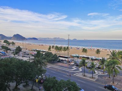 Panoramic view of Copacabana beach 15 people