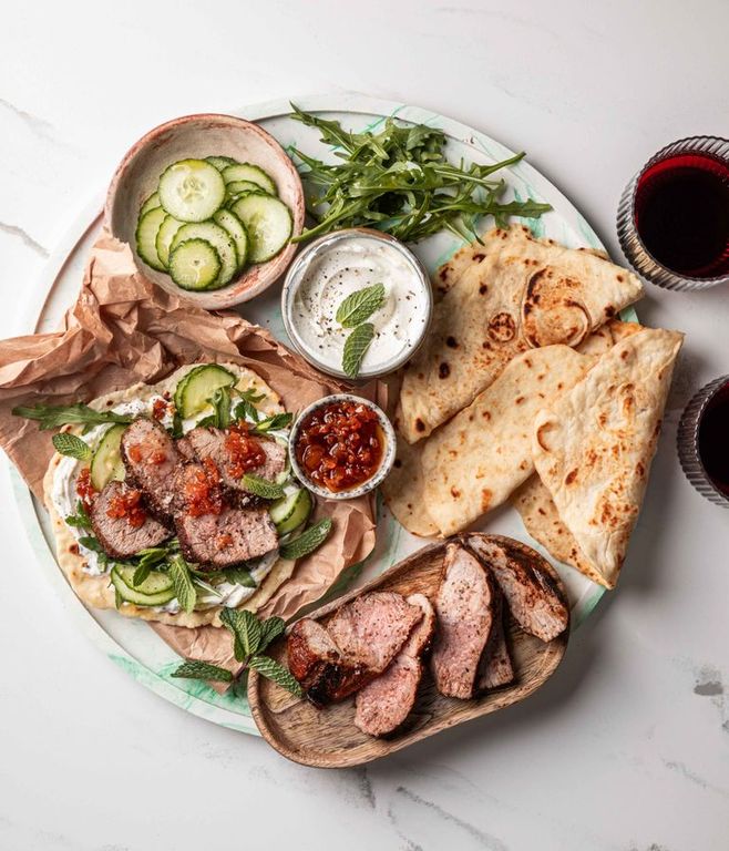 Photo of Lamb & Caramelised Apricot Flatbread