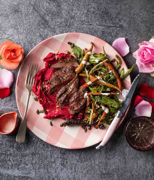 Photo of Ostrich & Roasted Beetroot Hummus