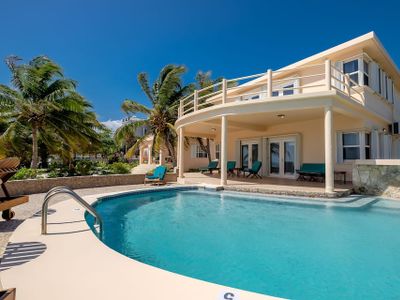 Spacious 2 Story Beachfront Home + Pool, Caretaker
