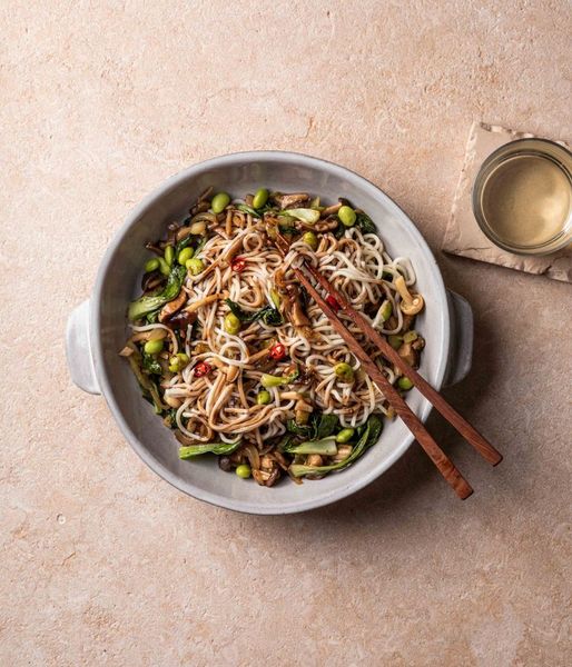 Photo of Vegetarian Mushroom & Edamame Stir-fry