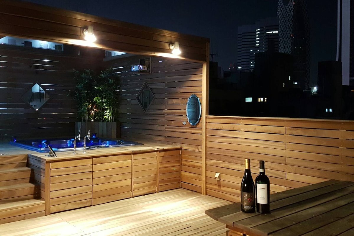 ジャクジー付き屋上バーベキュー場　☆風が気持ちいいテラス席でゆったりとしたお時間♪ gallery image 2