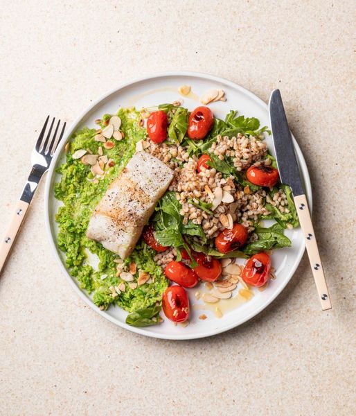 Photo of Pan-seared Hake & Leek Purée