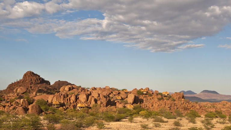 Chiwani Safari Camps' Mowani Mountain Camp - Nestled in the boulders