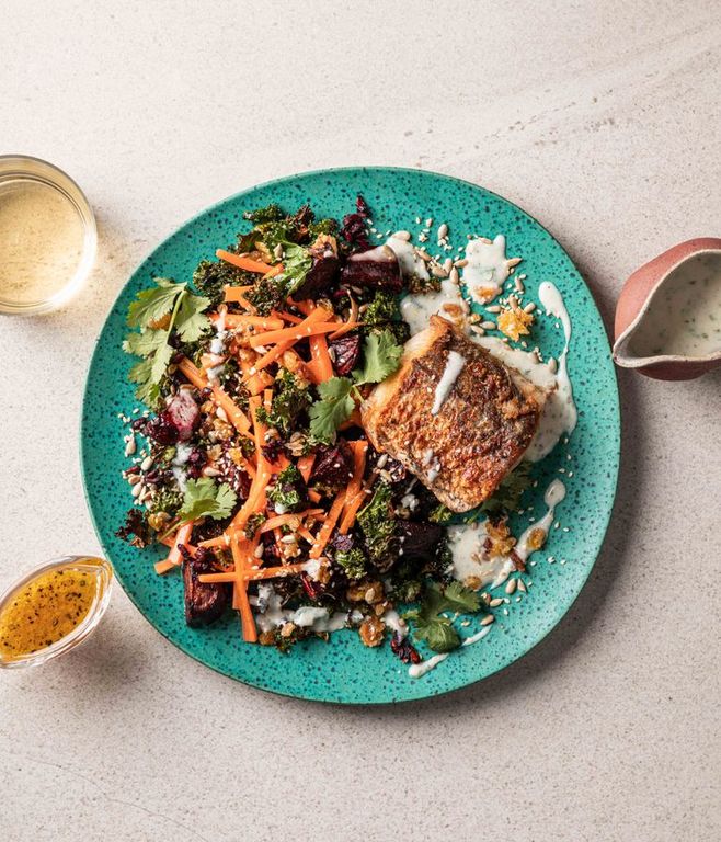 Photo of Hake & Carrot Beetroot Slaw