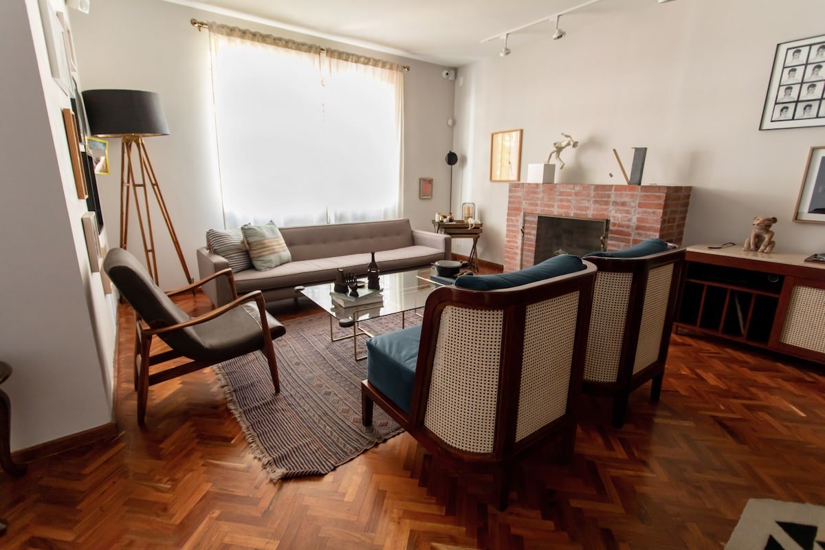 Exclusive Home in Roma Norte | Terrace & Fireplace gallery image 5