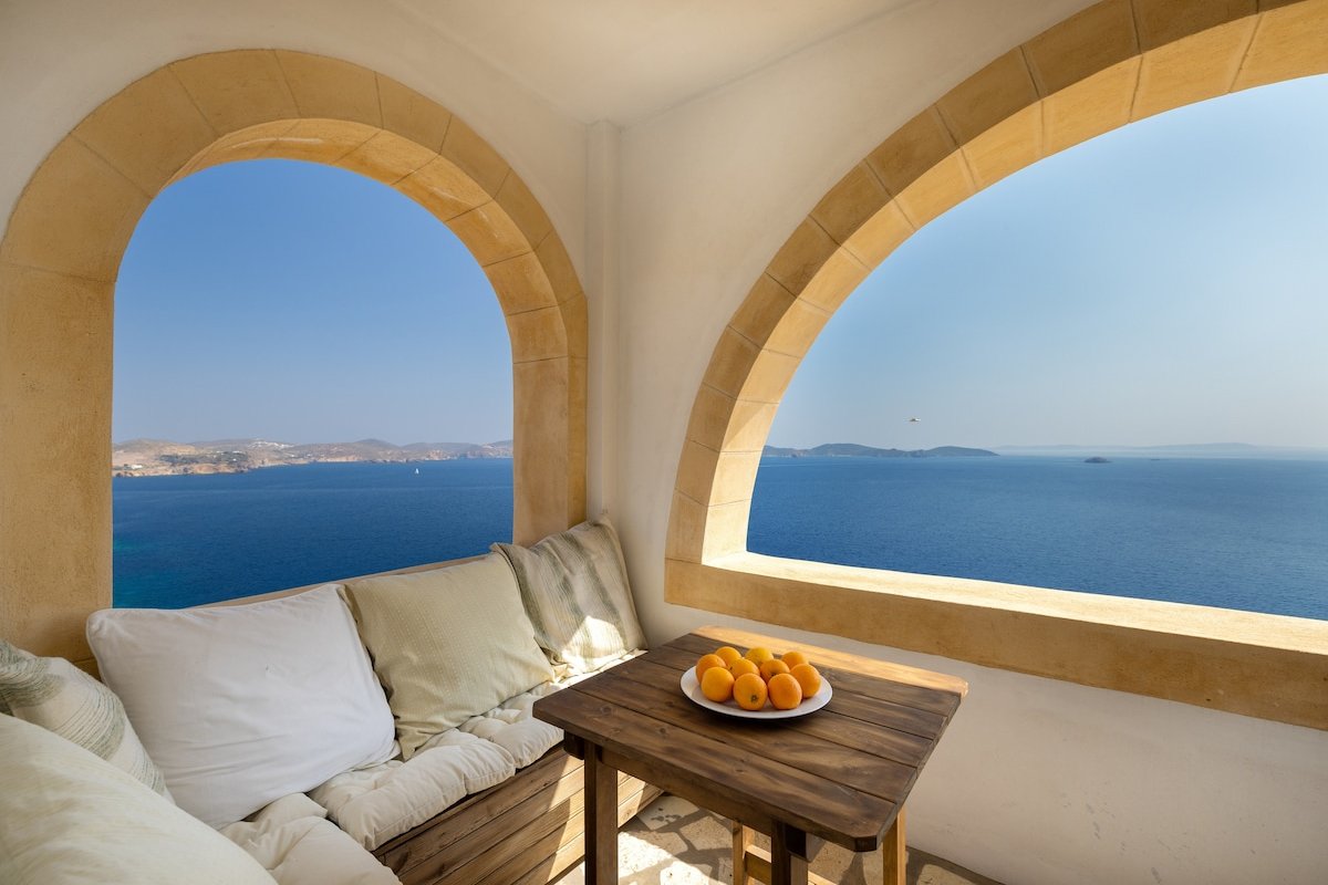 Slow Luxury Patmos Villa with incredible seaview gallery image 3