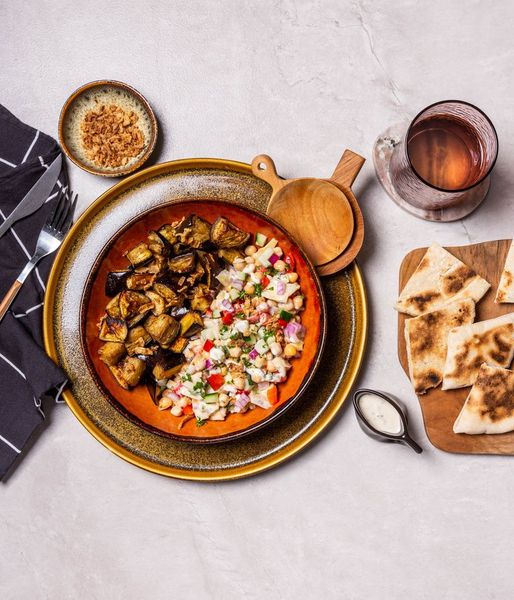 Photo of Roasted Aubergine & Chickpea Salad