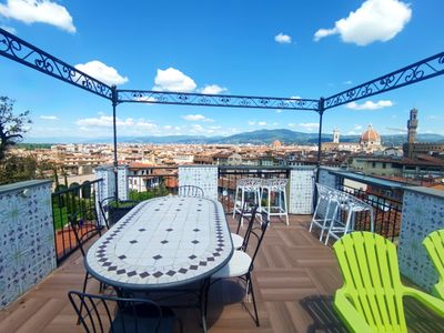 At the top faboulous terrace Florence