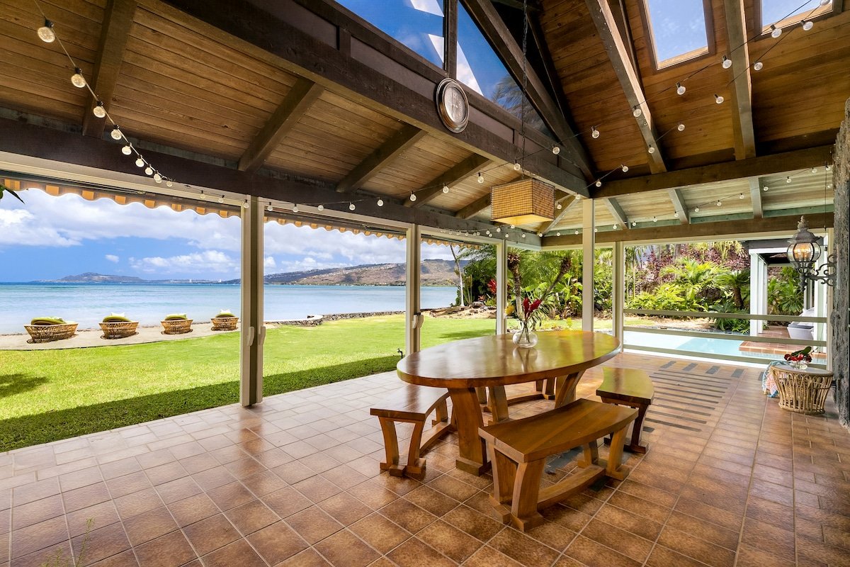 Maunalua Sunset: Oceanfront Estate w/Pool/Spa & AC gallery image 4