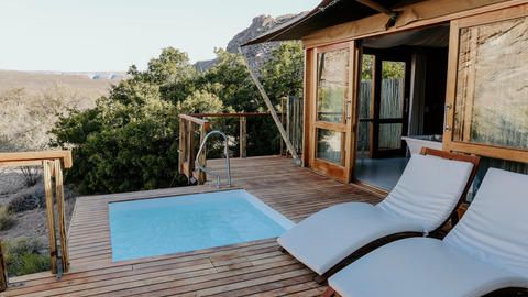 Dwyka Tented Lodge at Sanbona Wildlife Reserve - Suite Deck