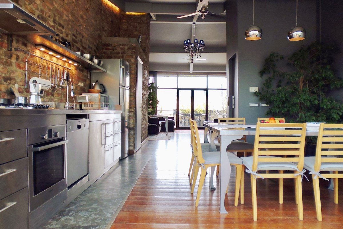 Penthouse Beyoglu: Elevator/lift-Terrace-View-AirC gallery image 4