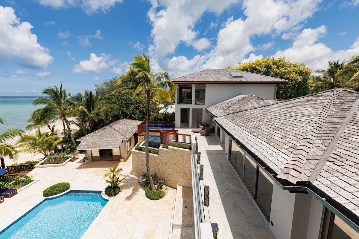 Luxury Oceanfront Villa with Private Beach & Pool