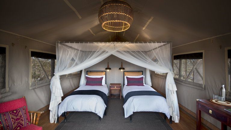 African Bush Camps Somalisa Expeditions Family Tent