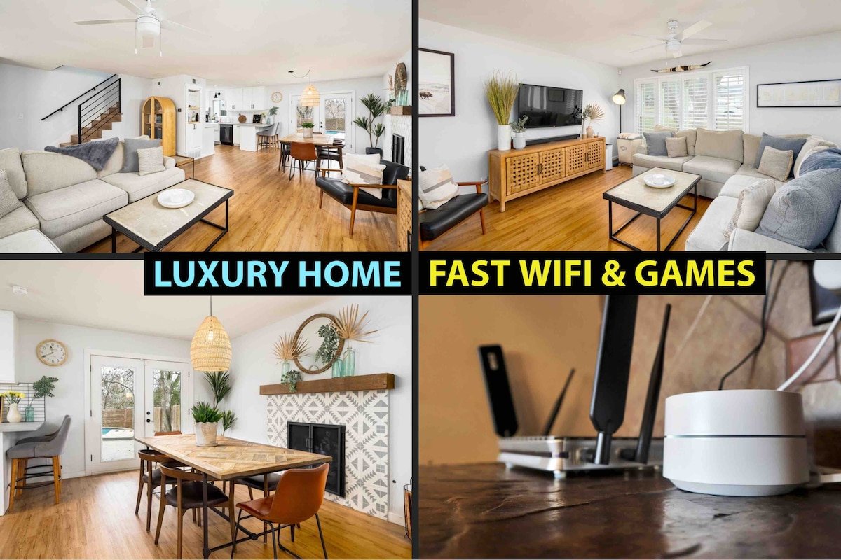 10 Min to Downtown | Luxury Home w Pool Outdoor TV gallery image 3