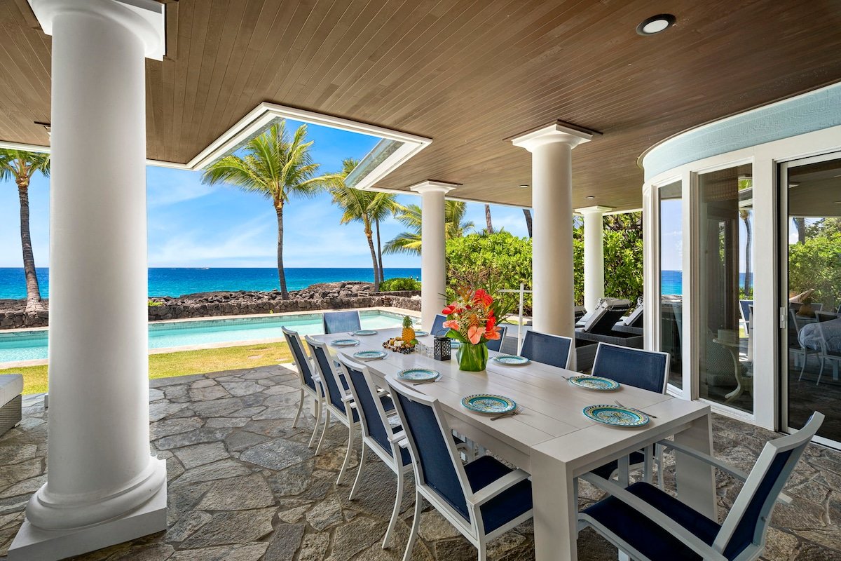 Kona Blue: Beachfront w/ Private Pool, AC & Views gallery image 3