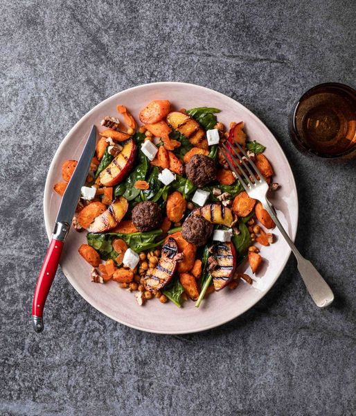 Photo of Stone Fruit & Wagyu Meatball Salad