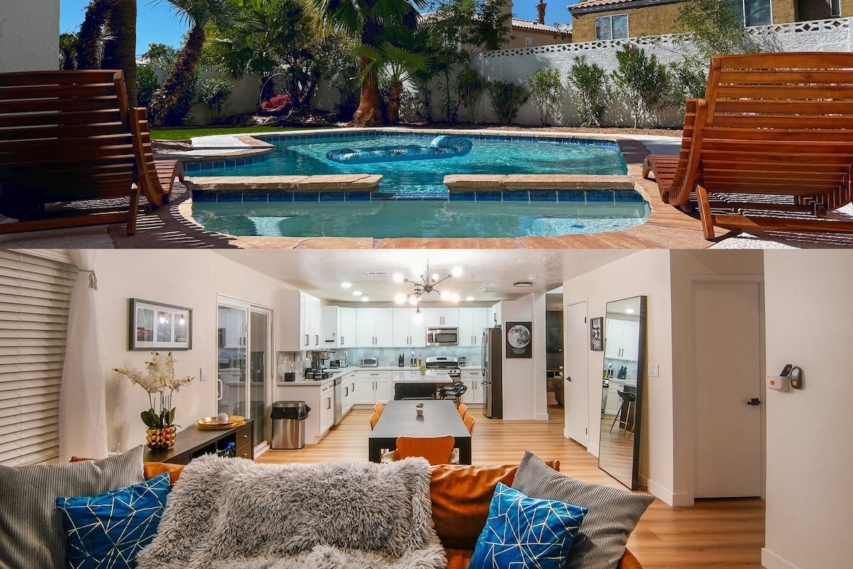 Sleeps 12, XL Pool/Spa/BBQ Retreat & Gameroom loft gallery image 2