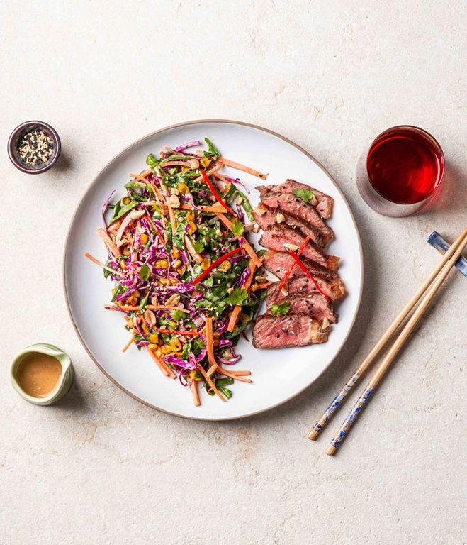 Photo of Beef Rump Strips & Asian Slaw