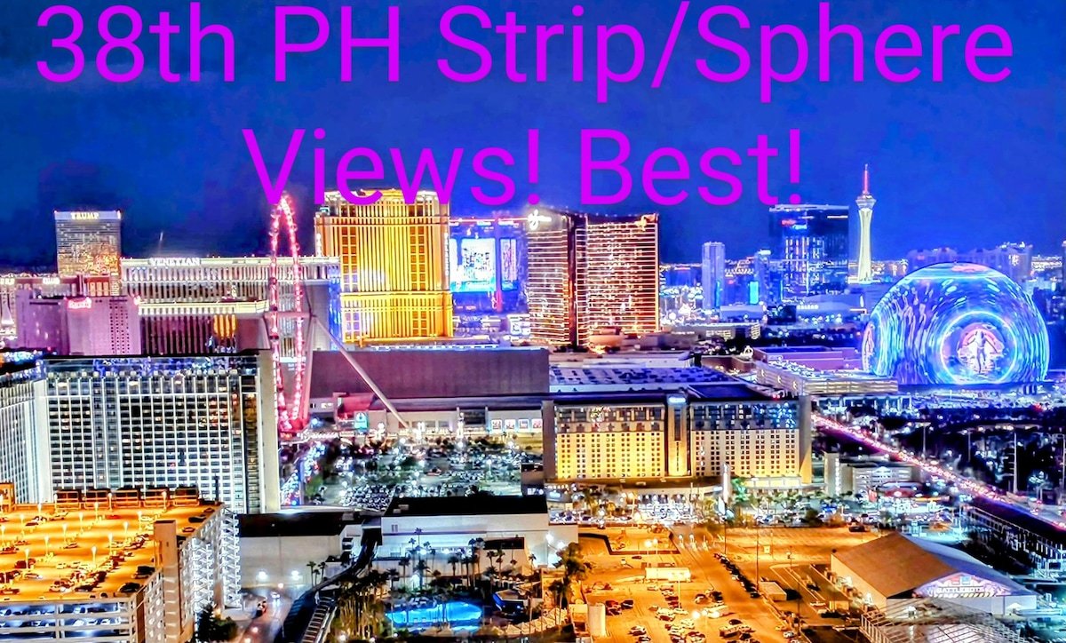 Top Floor MGM Sig PHs Strip/ Sphere, Balcony-BEST! gallery image 2