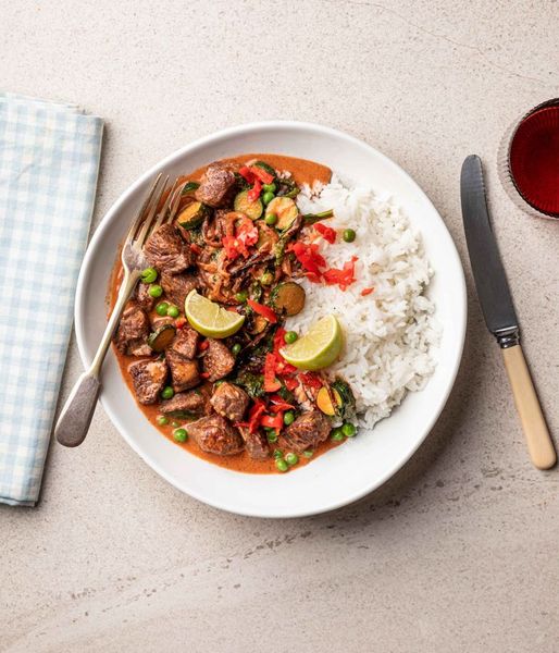 Photo of Steamy Thai Red Ostrich Curry