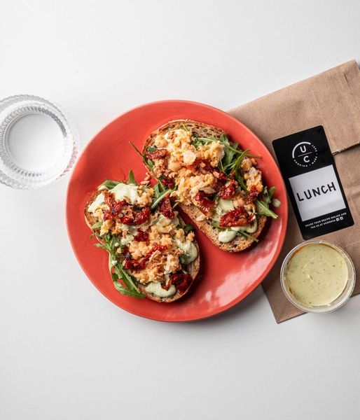 Photo of Tangy Pesto & Chickpea Toast