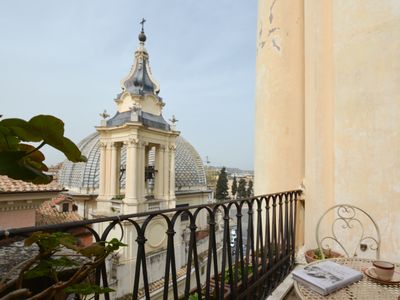 Una terrazza in centro a Roma