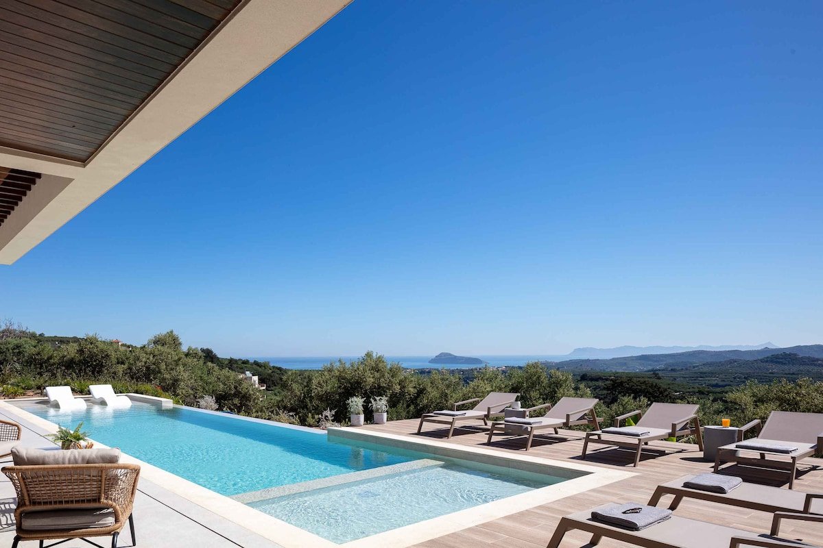 Villa Aglaea | Saltwater Pool & Amazing Seaview! gallery image 3